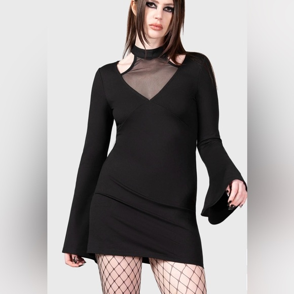 NWT Killstar Dyssodia Bellsleeve Dress - Picture 2 of 4